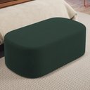 Ver imagem 1 de Puff Decorativo Orgânico para Living Quarto 100cm Doha W01 Suede Verde Musgo - Lyam Decor
