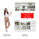 Ver imagem 6 de Armário de Cozinha Compacta 160cm Branco Glamy Madesa 02