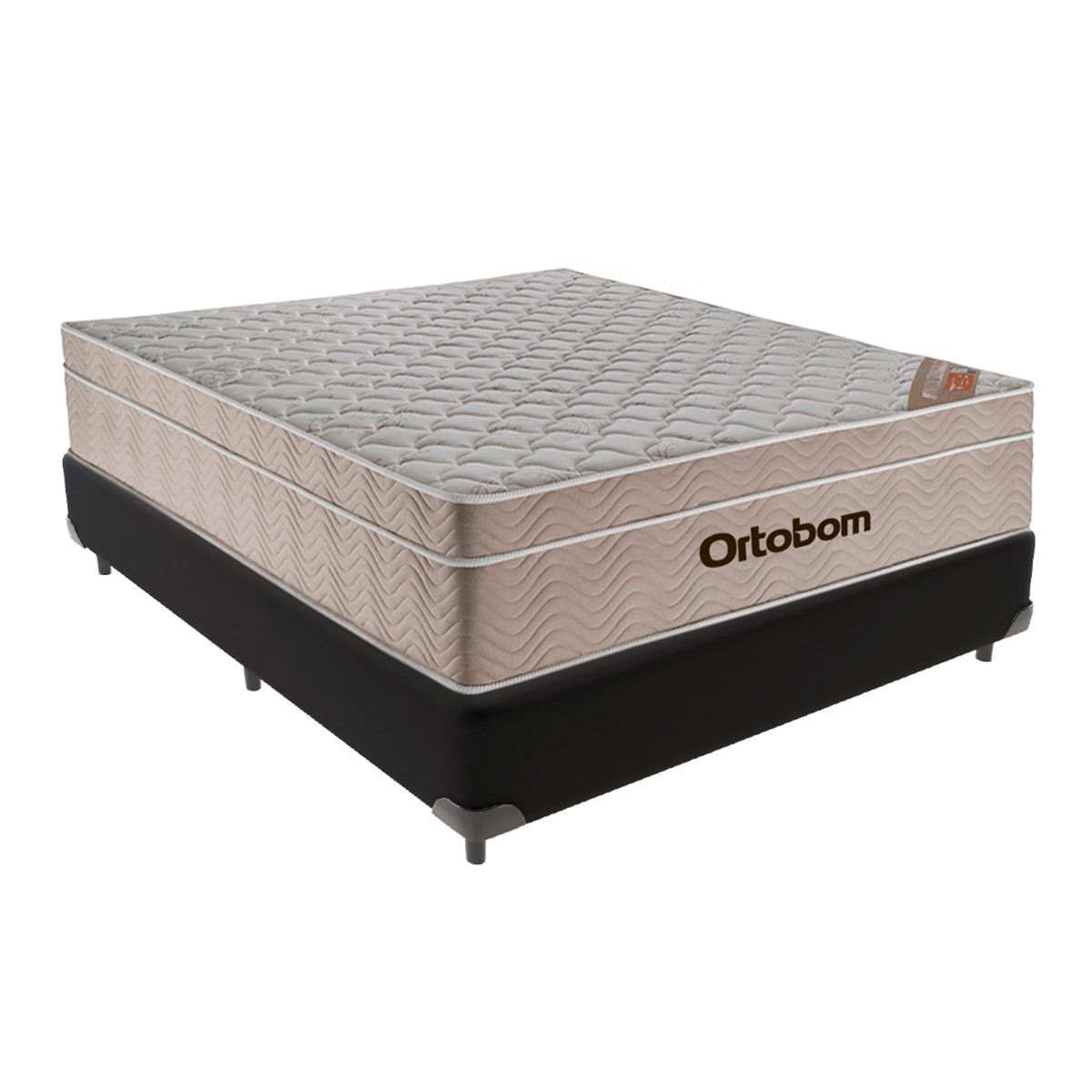 Cama Box Casal Ortobom Airtech Spring Pocket - Preto 138x188 - 1