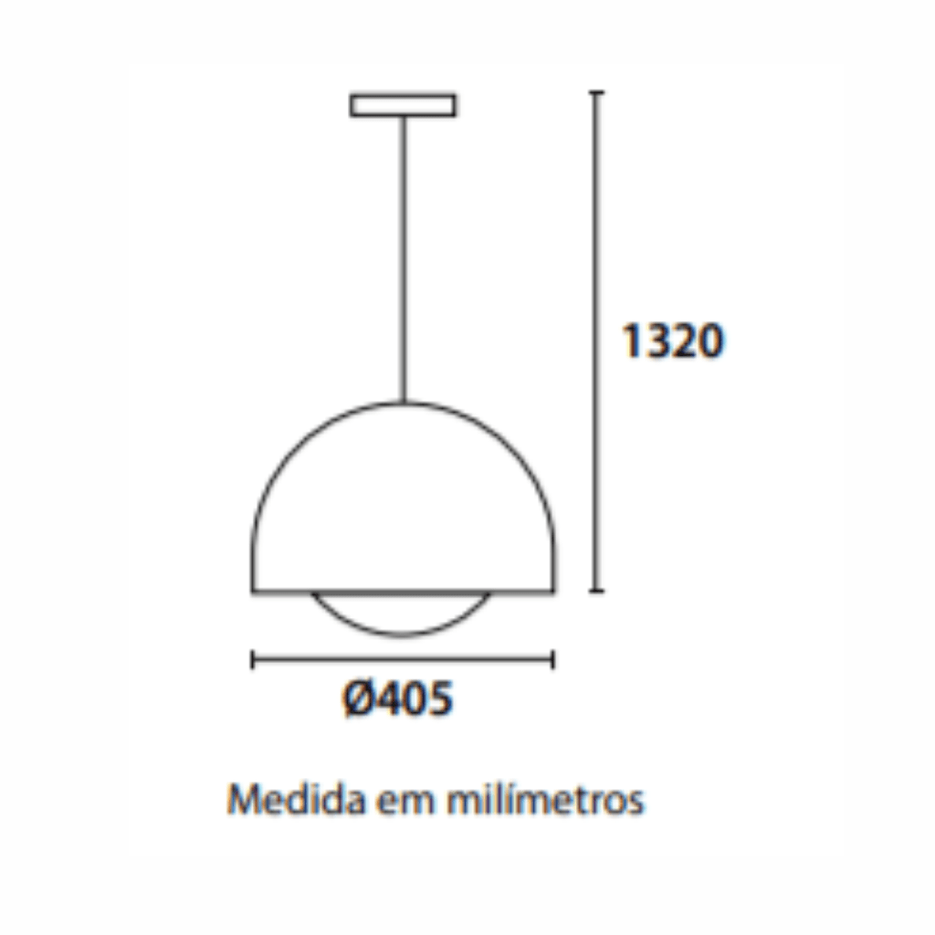 Pendente Ergo Alumínio blumenau Iluminação Ø40cm - 4