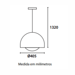 Pendente Ergo Alumínio blumenau Iluminação Ø40cm - 4
