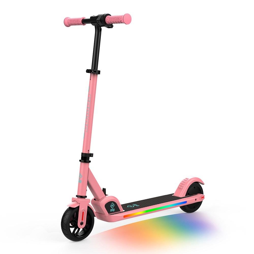 Patinete Elétrico Infantil Rosa c/ Led 150w 24v Drop Go-Kids ...