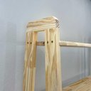 Ver mais imagens de Estante Linea Ample a 6 Prateleiras de Madeira Pinus 100cm Marrom Artfactory Design