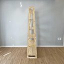 Ver imagem 4 de Estante Linea Ample a 6 Prateleiras de Madeira Pinus 100cm Marrom Artfactory Design