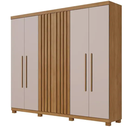 Ver imagem 2 de Guarda Roupa Millano 6 Portas Cinamomo/off - Benetil