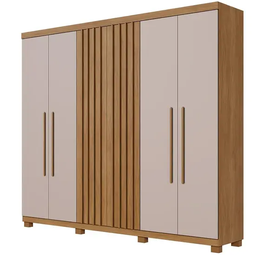 Guarda Roupa Millano 6 Portas 100%mdf Cinamomo/off - Benetil - 2