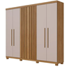 Guarda Roupa Millano 6 Portas  Cinamomo/off - Benetil - 2