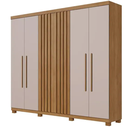 Ver imagem 2 de Guarda Roupa Millano 6 Portas Cinamomo/off - Benetil