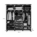 Ver imagem 3 de Guarda Roupa Millano 6 Portas Cinamomo/off - Benetil