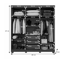 Ver imagem 3 de Guarda Roupa Millano 6 Portas Cinamomo/off - Benetil