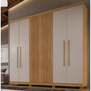 Ver imagem 1 de Guarda Roupa Millano 6 Portas Cinamomo/off - Benetil