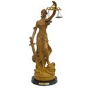 Ver imagem 1 de Dama Da Justiça De Resina Cor Madeira 06X16Cm