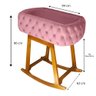 Mini Berço Moises de Balanço Portátil para Bebê Rosa - 2