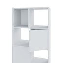 Ver imagem 3 de Estante Home 4 Portas 4 Nichos Mobile Wally Branco - Artany