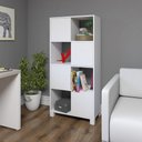 Ver imagem 6 de Estante Home 4 Portas 4 Nichos Mobile Wally Branco - Artany