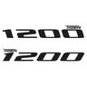 Adesivo Para Tanque Moto Triumph Tiger1200 Refletivo Preto - 1
