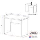 Ver imagem 3 de Escrivaninha Mesa Escritório 90cm Multimóveis CR25319