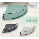 Ver imagem 2 de Prateleira Canto C/ Grade 22x22 Cm - 8mm - Verde