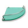 Prateleira Canto C/ Grade 22x22 Cm - 8mm - Verde - 1