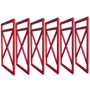 Ver imagem 1 de Seis Suporte Para Prateleira Estilo Industrial Cor Vermelho