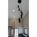 Ver imagem 5 de Lustre Pendente para Sala Pé Direito Duplo Sp-focus Preto