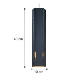 Lustre Pendente para Sala Pé Direito Duplo Sp-focus Preto - 5