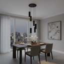 Ver imagem 7 de Lustre Pendente para Sala Pé Direito Duplo Sp-focus Preto