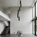 Ver imagem 1 de Lustre Pendente para Sala Pé Direito Duplo Sp-focus Preto