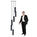 Ver imagem 1 de Lustre Pendente para Sala Pé Direito Duplo Sp-focus Preto