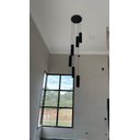 Ver imagem 4 de Lustre Pendente para Sala Pé Direito Duplo Sp-focus Preto