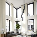 Ver imagem 2 de Lustre Pendente para Sala Pé Direito Duplo Sp-focus Preto