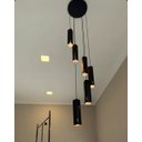 Ver imagem 6 de Lustre Pendente para Sala Pé Direito Duplo Sp-focus Preto