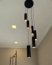 Ver imagem 6 de Lustre Pendente para Sala Pé Direito Duplo Sp-focus Preto