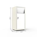 Ver imagem 3 de Lixeira Fast Food 70 Litros Aço - Nk 2001 Nilko Armários Branco