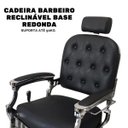 Ver imagem 2 de Cadeira Barbeiro Cabelereiro Luxo Premium Reclinável Poltrona Salão Preta Importway Iwcbrbr-003 Iwcb