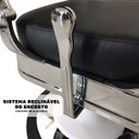 Ver imagem 6 de Cadeira Barbeiro Cabelereiro Luxo Premium Reclinável Poltrona Salão Preta Importway Iwcbrbr-003 Iwcb