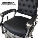 Ver imagem 3 de Cadeira Barbeiro Cabelereiro Luxo Premium Reclinável Poltrona Salão Preta Importway Iwcbrbr-003 Iwcb