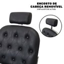 Ver imagem 5 de Cadeira Barbeiro Cabelereiro Luxo Premium Reclinável Poltrona Salão Preta Importway Iwcbrbr-003 Iwcb