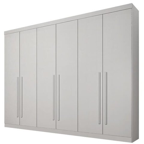 Guarda Roupa Casal 6 Portas 4 Gavetas - Uberaba-Neve - Star Móveis