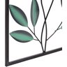 Adorno de Parede Folhas Verdes em Metal Preto - 3