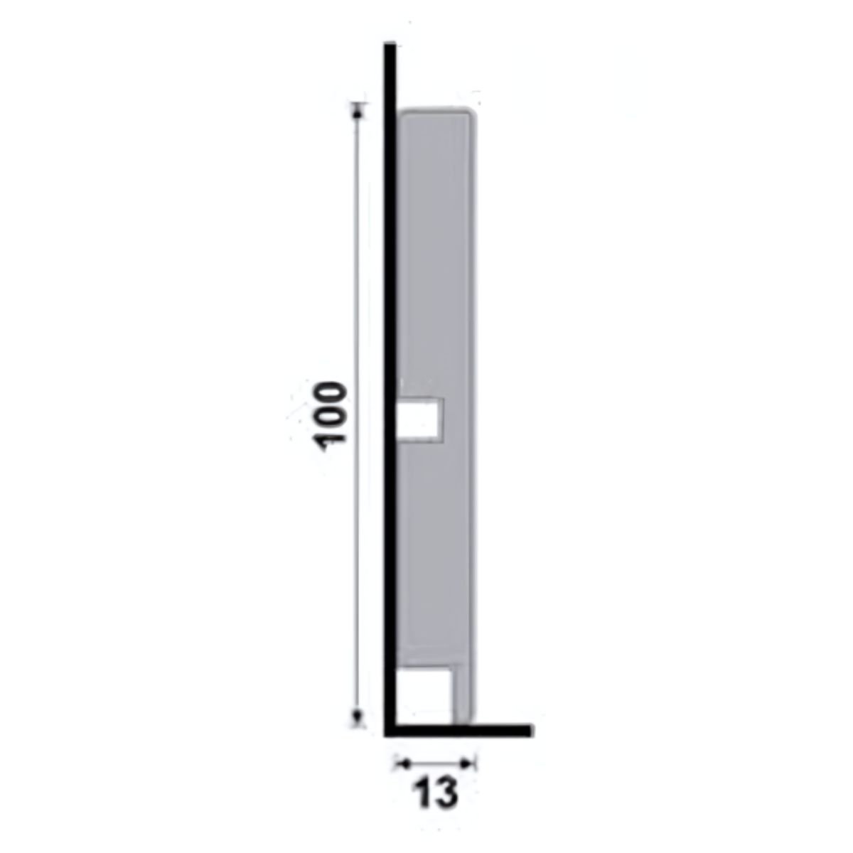 Rodapé Poliestireno Liso 454 Santa Luzia - 2,4mx10cm - 4