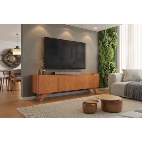 Rack Atenas para TV até 75 pol. 180 cm Naturalle - Mavaular