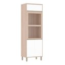Ver imagem 1 de Torre Nicho Microondas 70cm 3pts + 2 Nichos - Vanilla/perola