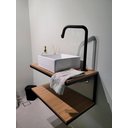Ver imagem 6 de Balcão Pia Banheiro Gabinete Estilo Industrial Lavabo Armário de Banheiro