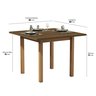 Mesa de Jantar 80x80 até 4 Lugares Pés em Madeira Maciça Reforçada - 3