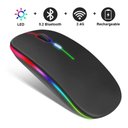 Ver imagem 2 de Mouse Sem Fio Bluetooth Wireless Recarregável E-1300 Pro Preto