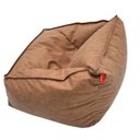 Ver imagem 5 de Puff Poltrona Diana Good Pufes Nobuck Bege Repelente a Água c/ Enchimento Pérolas Eps 3mm 95x95x60cm