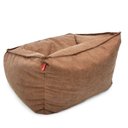 Ver imagem 6 de Puff Poltrona Diana Good Pufes Nobuck Bege Repelente a Água c/ Enchimento Pérolas Eps 3mm 95x95x60cm