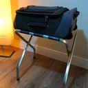 Ver imagem 4 de Kit 2 Suporte de Mala Dobrável em Alumínio Preto Zaka