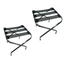 Ver imagem 1 de Kit 2 Suporte de Mala Dobrável em Alumínio Preto Zaka